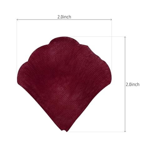 JHFGJGH 500 Pcs Exquisite Dark Red Rose Petals, Artificial Flower Petals for Weddings,Events Deco - color: Dark Red