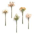 Ling's moment Artificial Greenery Stems Box Set, Faux Greenery Picks for DIY Bridal Bouquets Wedding Floral Arrangement Table Centerpieces, Cream & Red Clay - color: Filler Flower Combo- Cream & Red Clay