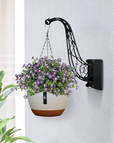 Fake Garden Flowers, 12 Bundles Artificial Flowers for Outdoor Front Porch Home Kitchen Bedroom Garden Patio Festival Decoration -Purple - color: Purple