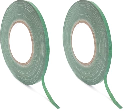 Royal Imports Floral Tape Green, Flower Stem Wrap Adhesive Waterproof Florist Tape for Decorative Bouquets Arranging and Crafts - 0.25" (60 Yd/180Ft) - 1 Roll (Pack of 2) - size: Quarter Inch Wide - 1 Roll (Pack of 2)