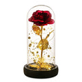Valentines Day Gifts for Her,Valentines Gifts for Women,Flowers for Delivery Prime,Flower Galaxy Artificial Flower Light Up Rose in A Glass Dome,Anniversary Mothers Day, Birthday Gifts - color: 24k Red Rose