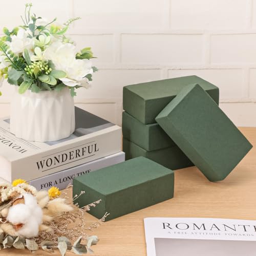 IHDYPPEW 30 PCS Green Floral Foam Blocks, 5.5"L x 3.1"W x 1.7"H Floral Foam for Flower Arrangements, Dry and Wet Florist Foam for Flowers, Flower Foam Bricks for Flowers Business, Outdoor, Weddings - size: 30 PCS 5.5 x 3.1 x 1.7 inch