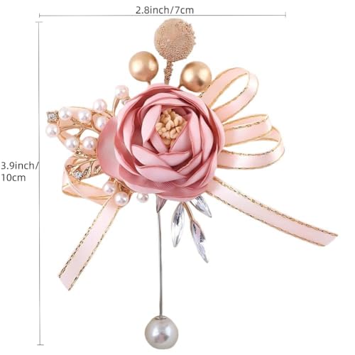 Blush Pink Boutonnieres Set of 12 for Groom Groomsmen Best Man Artificial Flower Formal Party Boutonniere for Men Suit Decoration Wedding Graduation Prom Homecoming Blush Pink - color: Blush Pink Boutonnieres (12pcs)