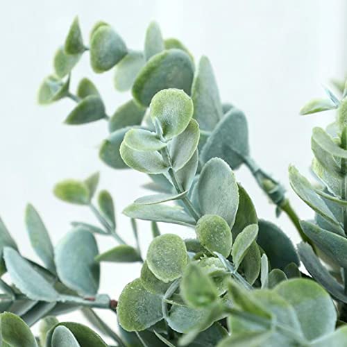 24 Pieces Artificial Eucalyptus Stem Faux Eucalyptus Decor Artificial Green Branches Leaves - for Wedding Floral Arrangements Home Decor