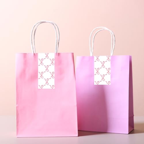 Whaline 109 Yard Pink Bow Packing Tapes Coquette Bowknot Decorative Gift Wrapping Tape for Small Business DIY Crafts Box Carton Decor - style: Pink Bow