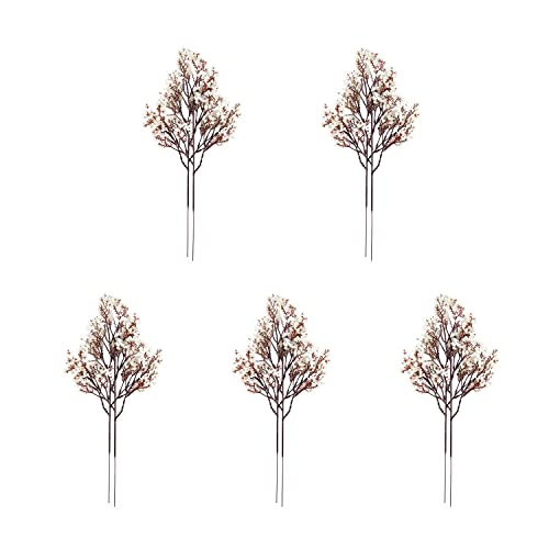 10 Pcs Babys Breath Gypsophila Artificial Flowers Bouquet Fake Silk Flowers Real Touch Flowers for Home Wedding Centerpiece Arrangement Festival Party Decoration(White)