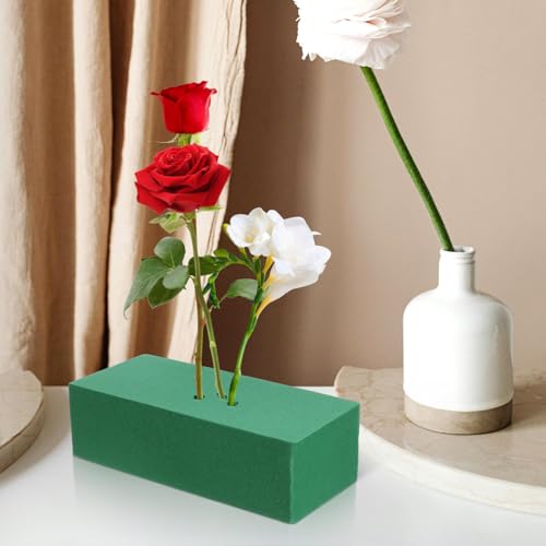 Tofficu Floral Foam Blocks 12 Pcs 8.85X4.09X2.59 Inch Absorbent Flower Mud for Wet and Dry Floral Arrangements Florist Supplies for Weddings Home and Party