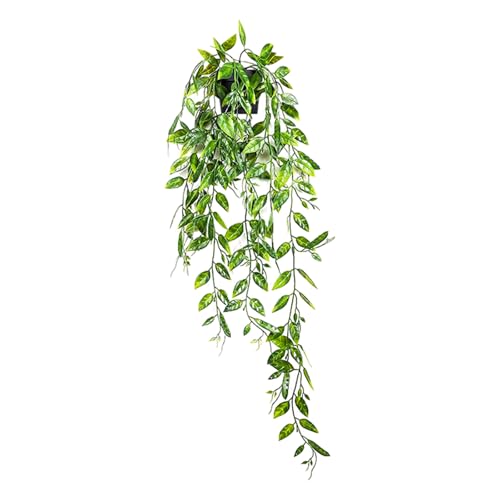 Clearain Fake Hanging Plants Vines for Room Decor, Artificial Ivy Greenery Garlands for Home Decor, Mini Faux Succulent Plant for Indoor Outdoor Aesthetic Office Shelf Decor (Dutch Bean leaves-1pcs) - color: Dutch Bean Leaves-1pcs