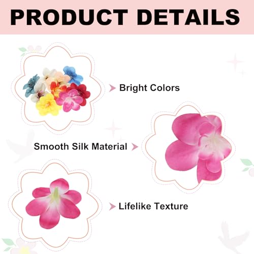uxcell 20 Pcs Artificial Cattleya Flower Heads, Fake Cattleya Heads Bulk Artificial Flowers for DIY Wedding Bouquets Centerpieces Party Home Decorations, Rose Purple - color: Rose Purple