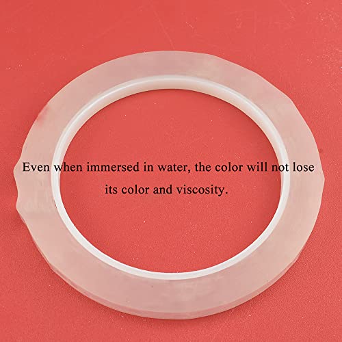 HAHIYO Clear 0.25Inch Wide (217Feet/72Yard Total) 1Rolls Floral Tape Waterproof Florist Tape Flower Wrap Adhesive Waterproof Decorative Tape for Bouquet Stem Wrapping Flower Arranging and Floral Craft - color: Clear, size: Clear-0.25in-1P/72Yard