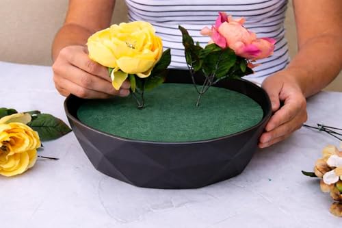 FLOFARE Floral Foam Round Soft and Odorless Foam for Flower Arrangement Supplies, Crafts, Wedding, Birthdays, and Occasions (Extra Large 10") - size: Extra Large 10"