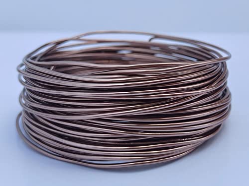 15 Gauge Anodized Aluminum Wire 49 Feet for Jewelry Making Craft DIY（1.5mm,Brown,41515） - color: Brown, size: 15 Gauge