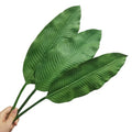 3Pcs 37.5“Large Banana Tree Artificial Plant Leaf,Fake Green Plants,Artificial Palm Leaf,Artificial Greenery Leaves for Home Kitchen Garden Wedding Party Tropical Leaves Decor