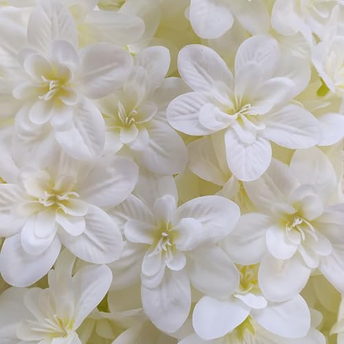 10 Pcs Artificial Flowers for Floating Candles Centerpiece Orchid Faux Flower Vase Fillers for Birthday Wedding Dinning Table Party Home Bar Restaurant Decor (Milky White) - color: Milky White
