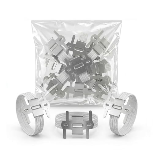 Royal Imports Silver/White Corsage Wrist Bands, Elastic Wristlets for Wedding Prom Flowers, Bulk Pack of 12
