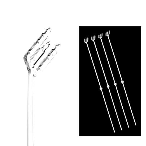 Royal Imports 18” Cardettes for Flower Arrangements, Plastic Floral Picks Fork-Shaped Gift Card Holder (Slanted Top) 100 Pcs - size: 18"