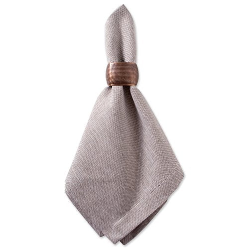 DII Chambray Kitchen, Tabletop Collection, Stone, Napkin Set - color: Stone, size: 20" x 20" (Set of 6)