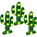 Extra Large - 3 Pack LED Cactus Light Cinco de Mayo Decorations 10 x 5.5 Inch Cactus Decor Mexican Fiesta Party Decorations Cute Night Lamp for Table Kids' Room Bedroom Living Room Gift Party Home - size: 3 Pack-10 x 5.5 Inch