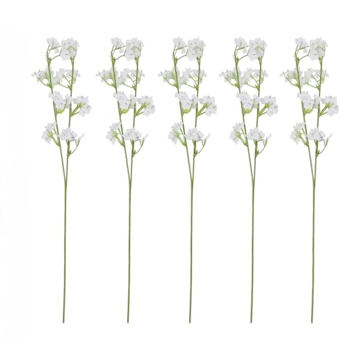 5PCS Artificial Flowers Bulk Realistic Artificial Flowers Bouquet Flores Artificiales Decoracion for Wedding Party Home Decoration (41cm)