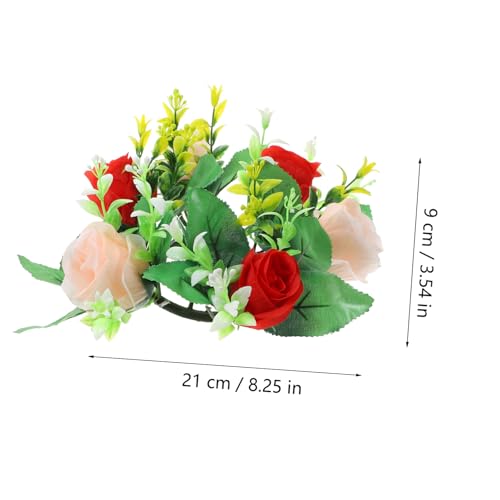 MAGICLULU Artificial Flower Centerpiece for Weddings Realistic Faux Floral Arrangement for Home Decor and Decor and Tabletop Decoration
