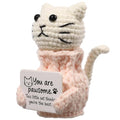 YOOJEE Positive Crochet Cat Animals Mothers Day Gifts Teacher Women Coworker Gifts for Women Sister Daughter Kid – “You are Pawsome” Emotional Inspirational Support Birthday Thank You Gift - color: Cat–You Are Pawsome