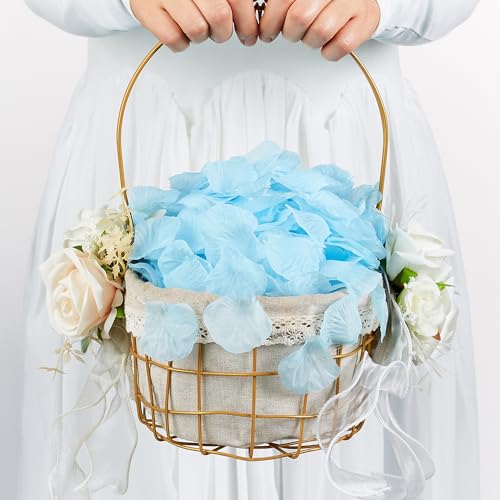 SITUMEIZI 1500PCS Blue Rose Petals Silk Rose Petals for Romantic Night for Her Set Valentine,Wedding,Party,Proposal Anniversary Decorations# - color: Blue#, size: 1500