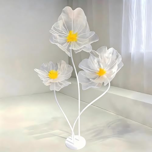 Giant Flower Decoration for Wedding Background, Party Decoration, Birthday Party, Photography Props, Shop Window Props, Banquet, Stage, Mall Display (Starlight White) - color: Starlight White