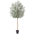 VeriNatural Artificial Olive Tree 7ft–Faux Plants Indoor Fake Tree with High Leaf Density,Silk Leaves,Real Wood Trunk–Large Green Artificial Plant Decor for Home Living Room Office,VN356 - size: 7ft