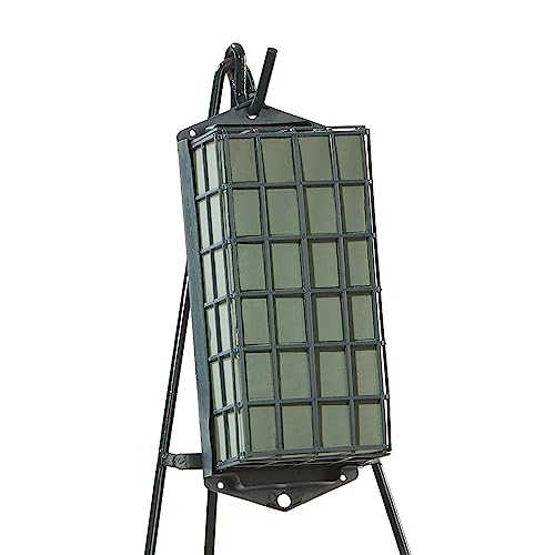 FloraCraft Floral Cage Arranger with Floral WetFōM 3.25 Inch x 4.75 Inch x 9.5 Inch Green - size: 9.5 x 4.75 x 3.25"