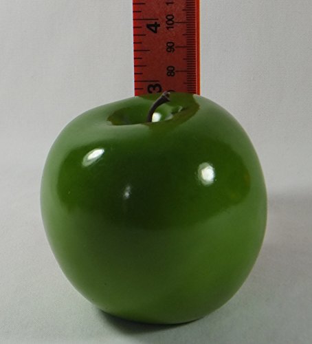 Vasefill 6-Pack Artificial Green Apple Plastic Apples Fruit Six Pieces Fake Granny Smith Manzana - color: Apple (Granny Smith)