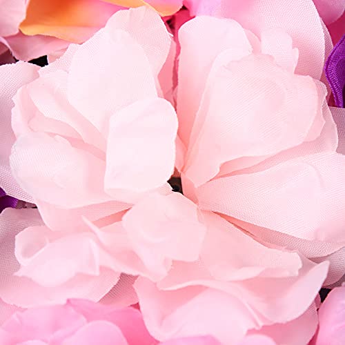 Flower Wall Panel, 6 Pcs 24 x 16 Inch Pink Purple Dahlia Artificial Flower Wall Mat Fake Flower Backdrop for Wedding Patry Bridal Shower Decoration - color: Purple Pink