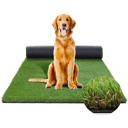 XLX TURF Large Artificial Grass Pad for Dogs Potty, Extra Soft Thick Turf for Indoor Outdoor Patio Balcony, 4 FT X 6 FT - size: 4FTX6FT