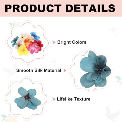 uxcell 20 Pcs Artificial Cattleya Flower Heads, Fake Cattleya Heads Bulk Artificial Flowers for DIY Wedding Bouquets Centerpieces Party Home Decorations, Autumn Mist Blue - color: Autumn Mist Blue