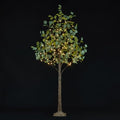 Lightshare 6FT Lighted Eucalyptus Tree 270L Warm White LED Artificial Greenery with Lights for Wedding Holiday Home Party Decoration Indoor Outdoor - size: 6ft