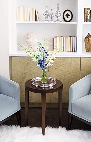 KaBloom Flowers - Denali Collection : Bouquet of 10 Blue and 10 White Orchid Gift for Birthday, Sympathy, Anniversary, Get Well, Thank You, Valentine, Mother’s Day Flowers - color: Blue and White, size: 20 count, style: Without Vase
