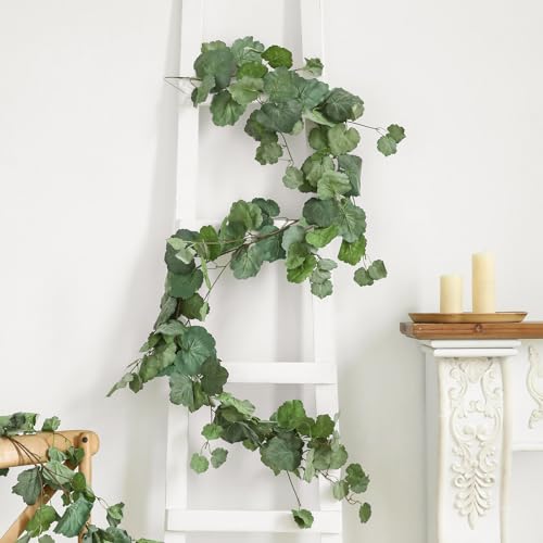 3 Strands Odorless Begonia Artificial Vines, 6FT Silk Ivy Garland, Fake Greenery Hanging Plants, Decoration for Party, Wedding, Room, Office - color: Green3