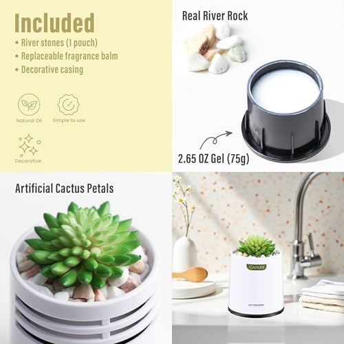 Artificial Succulent Plants with Subtle Vanilla Scent, Faux Indoor Plants for Home Decor, Small Fake Plant for Bathroom, Bedroom, Office Decor, Aesthetic Room Accessories, Housewarming Gift - style: 1 Pack Vanilla