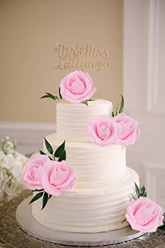 200Pcs Light Pink Artificial Rose Flower Heads,INSUNSIX 1.97in Foam Roses Stemless Flowers for DIY Crafts Weddings Bouquets Party Decoration(Light Pink) - color: Light Pink