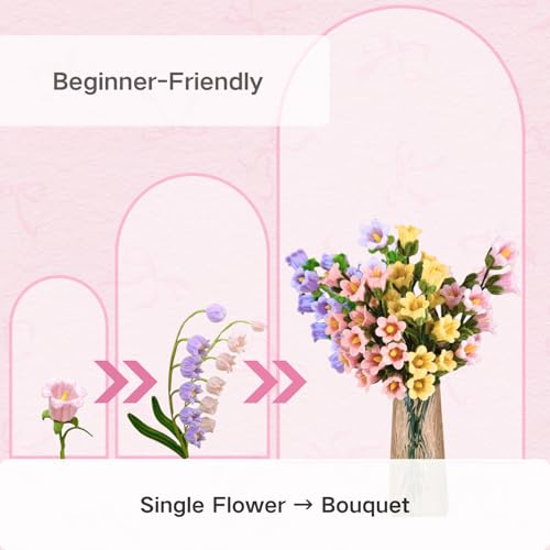 balinging 500pcs Pipe Cleaners Craft for Flowers,Chenille Stems for DIY Flower Making Kit,Pipe Cleaners Projects Creative for DIY Art and Craft,Ideal for Holiday Decoration(Bellflower) - color: Bellflower