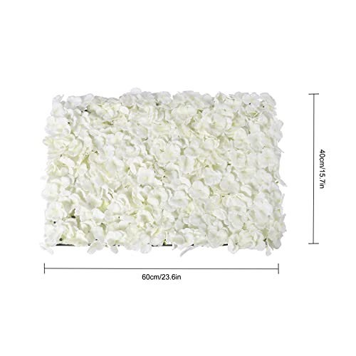 16"x 24" Artificial Flower Wall Panels,Flower Wall Mat Silk Flower Panels for Outdoor Garden Backyard Fence Fence Privacy Screen and Indoor Wall Decor(10Pcs White,Style 2) - color: 10Pcs White,Style 2