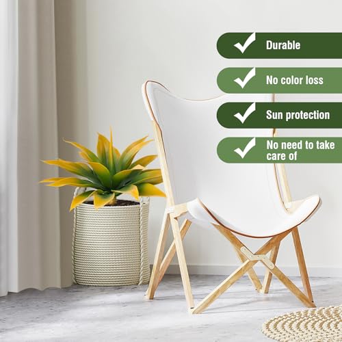 Ttranewsoo Artificial Agave Plants,Large UV Resistant Fake Agave Planters for Indoor and Outdoor Decorating Tropical Plant Succulents Greenery Indoor Decor (2Pack,18" Yellow) - color: Yellow Green