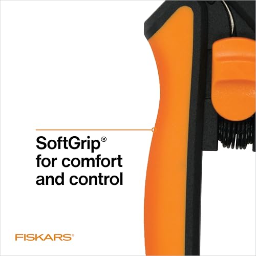 Fiskars 6" Pruning Scissors for Flower Stems, Herbs, Buds, and Small Plants, Garden Snips with Stainless Steel Blades, Gardening Trimmers with Comfortable Handle - style: Snips