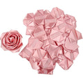 Eternal Rose DIY Supplies: 100Pcs Pre-Made Satin Petals, Create Handcrafted Forever Flowers for All Celebrations & Parties (Bean Pink) - color: 100 Pcs Bean Pink