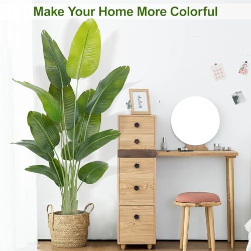 Lifelike Bird of Paradise Artificial Plant,6ft Faux Banana Leaf Tree with 13 Trunks - Perfect Indoor Silk Floor Plant for Home Decor in Living Room, Office, and Bedroom 1Pack - size: 6ft