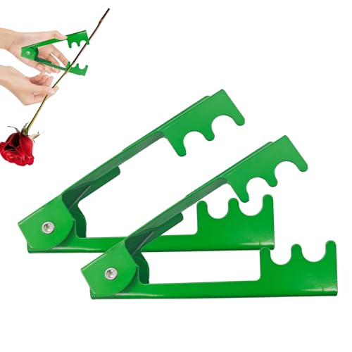 2PCS Rose Thorn Stripper Tool Thorn Remover for Roses Durable Iron Floral Stem for Removing Thorns and Leave Flower Stem Cutter - style: 2 PCS