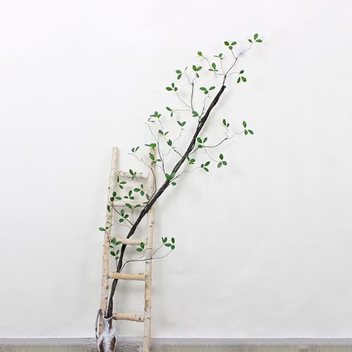 1 Piece Bendable customshapes Artificial Plant Trunks Branches 70-inch ficus Leaf Vines Evergreen Hanging Garlands for Home Wedding Garden Balcony Railing Outdoor Tent Decor
