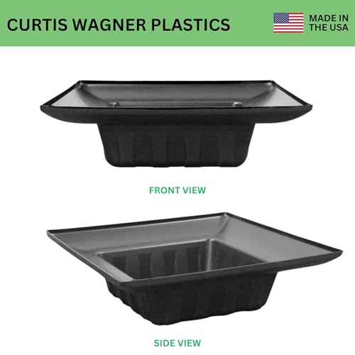 Curtis Wagner Plastics FAC-9900 Flower Arrangement Container (5-Pack) Size 5.5" x 5.5 x 2.5| Plastic Box for Floral Arrangement, Small & Large Flowers | Perfect for Weddings, Proms, Centerpiece - style: Arrangement