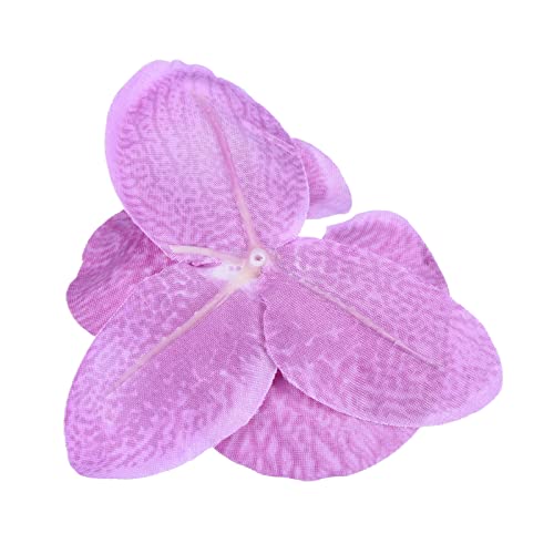 PATIKIL 10cm/3.9" Artificial Orchid Flower Heads, 20 Pack Silk Phalaenopsis Fake Butterfly Orchid Heads for Wedding Floral Bouquet Decor DIY Craft Making, Light Purple - color: Light Purple, size: 3.9"