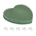Floral Foam Blocks Heart Shape Green Florist Sponge Floral Bricks Flower Mud for Wedding Floral Arranging Supplies