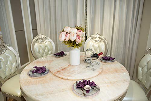 Fule 2 Pack Large Artificial Peony Silk Flower Bouquets Arrangement Wedding Centerpieces (Light Pink) - color: Light Pink X2